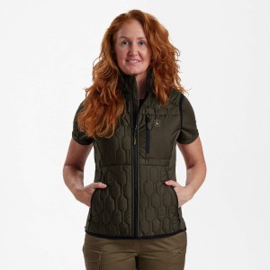 Myśliwska pikowana kamizelka Lady Mossdale 4543 Forest Green