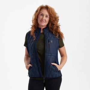Myśliwska pikowana kamizelka Lady Mossdale 4543 Dress Blues