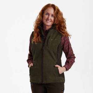 Myśliwska kamizelka polarowa Lady Pam Bonded Fleece 4709 Graphite Green