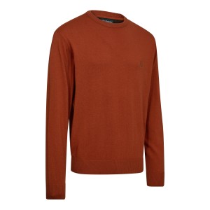 Myśliwski sweter Harrington O-neck Knit 8117 Oak Rust Melange