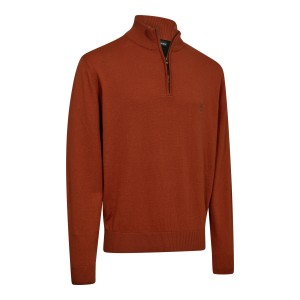 Myśliwski sweter Harrington ½-Zip Knit 8119 Oak Rust Melange