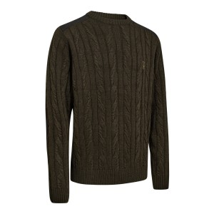 Myśliwski sweter Randall O-neck Knit 8342 Art Green