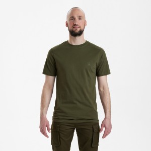 Myśliwski T-shirt 2-pak 8651 Green/Brown Leaf