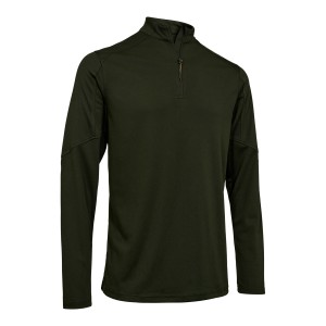 Myśliwski T-shirt Climate ½-zip LS z technologią 37.5® 8806 Forest Ember